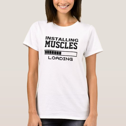 筋肉おもしろギーク Tシャツ (正面)