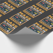 筋肉がタンパク質ダンベルの重量挙げを獲得 ラッピングペーパー (角)