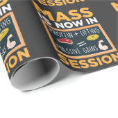 筋肉がタンパク質ダンベルの重量挙げを獲得 ラッピングペーパー (ロールコーナー)