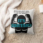 筋肉が強くてバカバカしいおもしろい クッション (ブランケット)