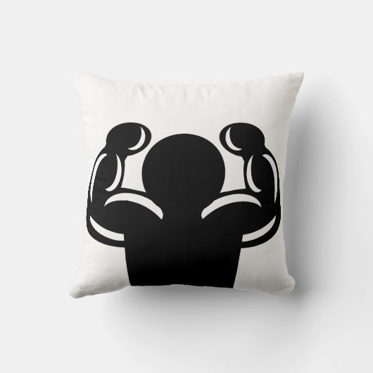 筋肉が強くてバカバカしいおもしろい クッション (裏面)