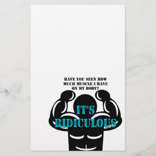 筋肉が強くてバカバカしいおもしろい 便箋