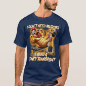 筋肉と腎臓どっち？ Tシャツ (正面)