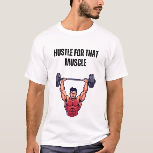 筋肉のための奮闘 Tシャツ (正面)