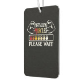 筋肉のインストールお待ちジムおもしろいトレーニング カーエアーフレッシュナー (左)