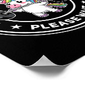 筋肉のインストールお待ちCute Gym Unicorn Bo ポスター (角)