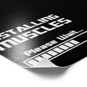 筋肉のインストール待ちロードバー フォトプリント (角)