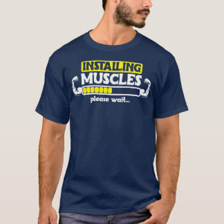 筋肉のインストールBodybuilderジムフィットネス3 Tシャツ