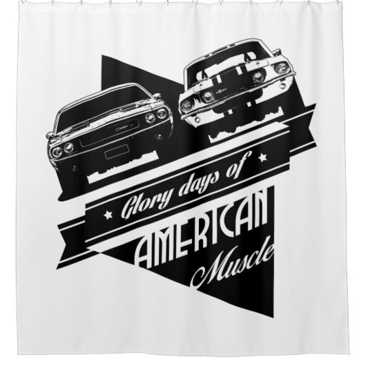 筋肉の栄光の日 シャワーカーテン (正面)