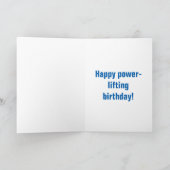 筋肉の熱い男 カード (内部)