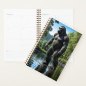 筋肉の片足の水中への反射 プランナー手帳 (ディスプレー)