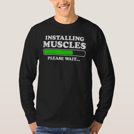 筋肉の装着ロード待つ男性ジムFi Tシャツ (正面)