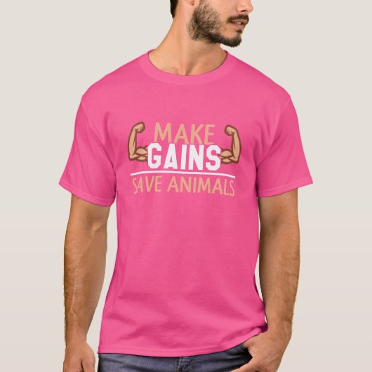 筋肉は友達を救う Tシャツ (正面)