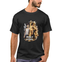 筋肉は鍛えて作る アニメ風ジム変身Tシャツ