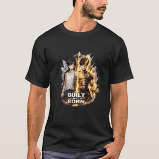 筋肉は鍛えて作る アニメ風ジム変身Tシャツ Tシャツ