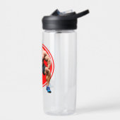 筋肉ひげを生やした ウォーターボトル (左面)