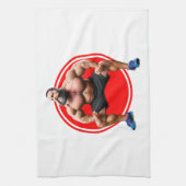 筋肉ひげを生やした キッチンタオル (縦)