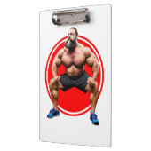 筋肉ひげを生やした クリップボード (左)