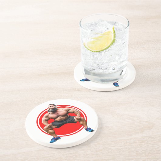 筋肉ひげを生やした コースター (側面)