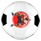 筋肉ひげを生やした サッカーボール (回転)