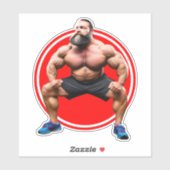 筋肉ひげを生やした シール (シート)