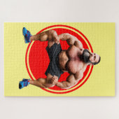 筋肉ひげを生やした ジグソーパズル (横)