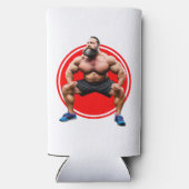 筋肉ひげを生やした スリム缶クーラー (裏面)