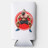 筋肉ひげを生やした スリム缶クーラー (正面)