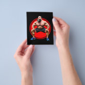 筋肉ひげを生やした チラシ (手)