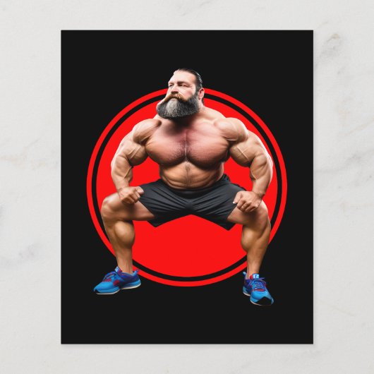 筋肉ひげを生やした チラシ (裏面)