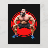 筋肉ひげを生やした チラシ (正面)