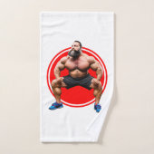 筋肉ひげを生やした バスタオルセット (ハンドタオル)