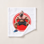 筋肉ひげを生やした バスタオルセット (ウォッシュタオル)