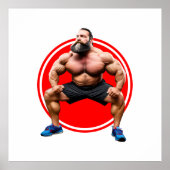 筋肉ひげを生やした ポスター (正面)