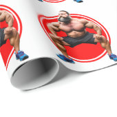 筋肉ひげを生やした ラッピングペーパー (ロールコーナー)