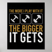 筋肉より大きなボディビルジムトレーニング重量 ポスター (正面)