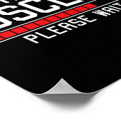 筋肉をインストールするジムを待おもしろいつ ポスター (角)