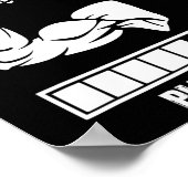 筋肉をインストールする待つジムボディビルWo ポスター (角)