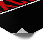 筋肉を使ってジムポスタやる気を起こさせるーを言い訳しない ポスター (角)