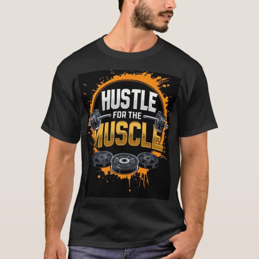 筋肉を引っ張る Tシャツ (正面)