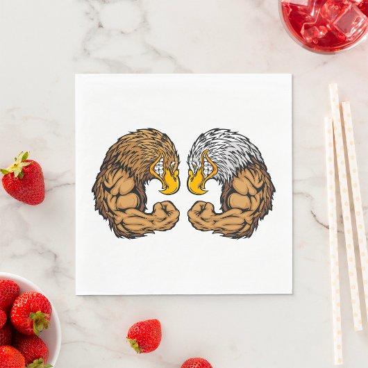筋肉を持つワシ スタンダードランチョンナプキン