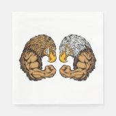 筋肉を持つワシ スタンダードランチョンナプキン (正面)