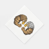 筋肉を持つワシ スタンダードランチョンナプキン (角)