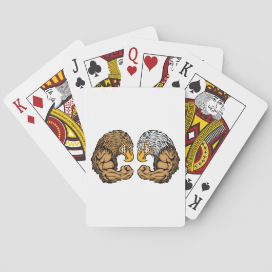 筋肉を持つワシ トランプ (裏面)