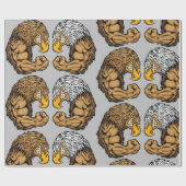 筋肉を持つワシ ラッピングペーパー (フラット)