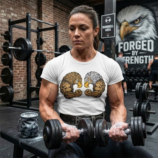 筋肉を持つワシ Tシャツ