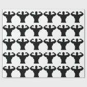 筋肉を曲げているボディービルダー ラッピングペーパー (フラット)