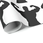 筋肉を曲げているボディービルダー ラッピングペーパー (ロールコーナー)