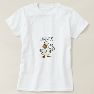 筋肉アヒルの筋肉隆々Tシャツ ギムトレーニング フィットネス ファニーハイセンス Tシャツ