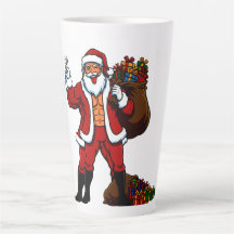筋肉サンタのピースサイン！おもしろクリスマス